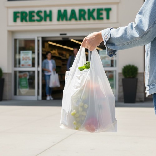 Clear Plastic T-Shirt Bag Clear Plastic T-Shirt Bag